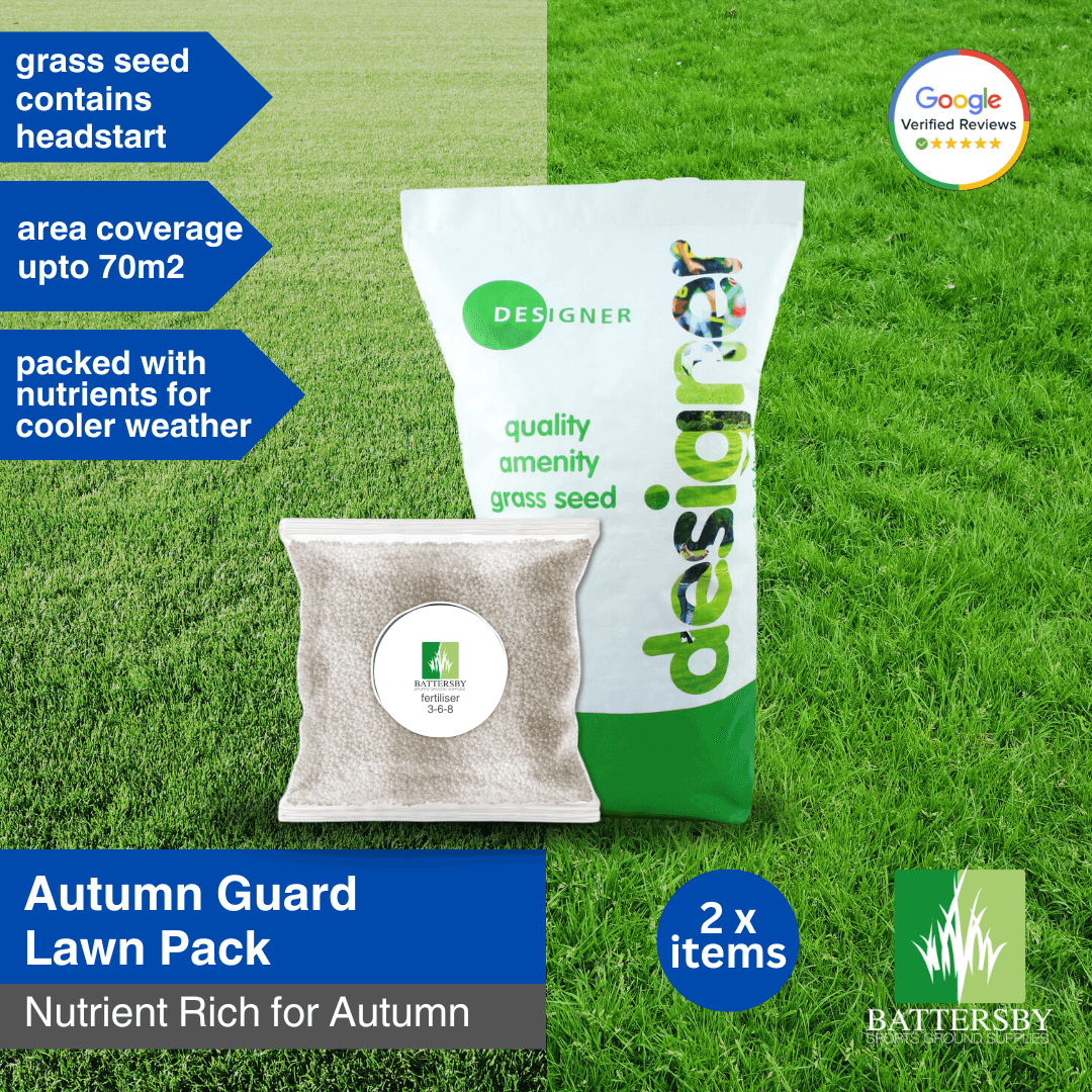 Garden Lawn Autumn Winter Grass Pack - Home Garden Lawn Grass Seed & Fertiliser