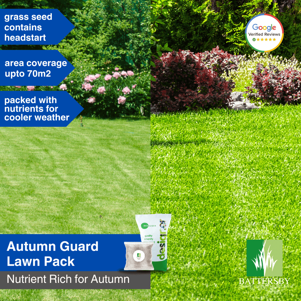 Garden Lawn Autumn Winter Grass Pack - Home Garden Lawn Grass Seed & Fertiliser