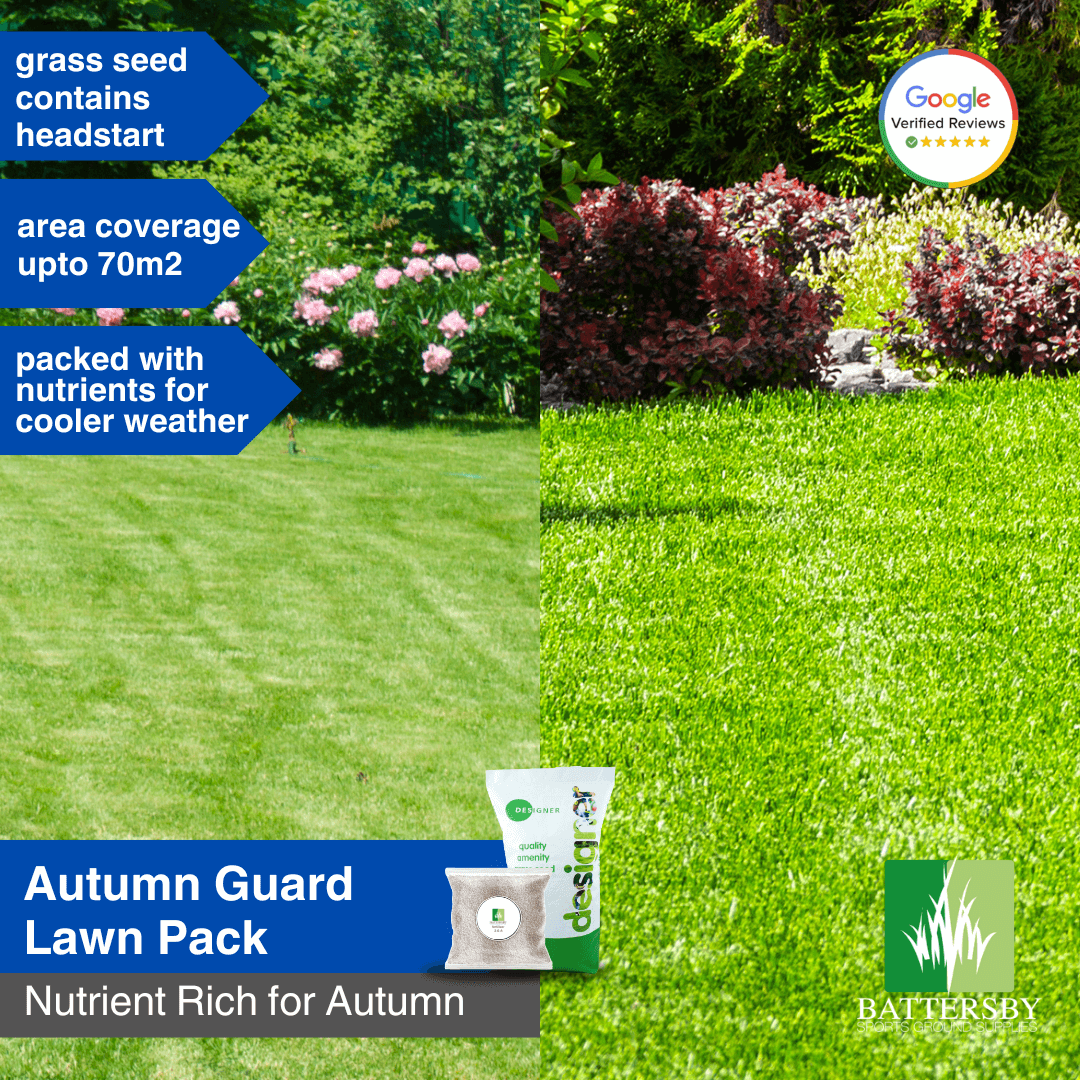 Garden Lawn Autumn Winter Grass Pack - Home Garden Lawn Grass Seed & Fertiliser