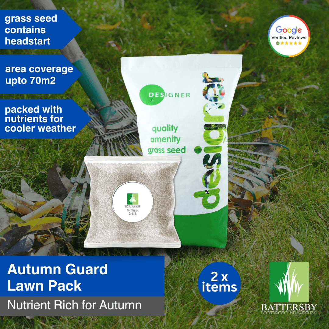 Garden Lawn Autumn Winter Grass Pack - Home Garden Lawn Grass Seed & Fertiliser