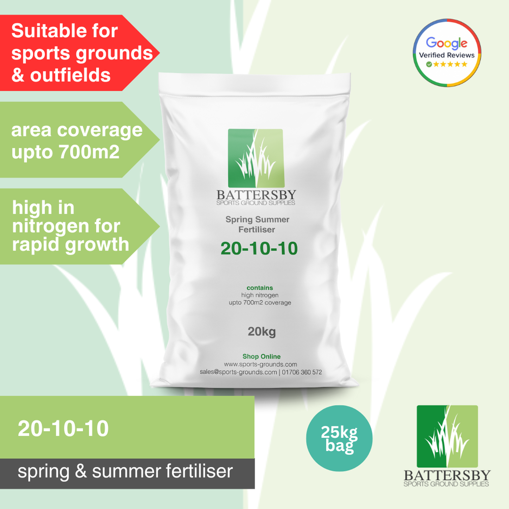 Battersby Spring & Summer Fertiliser: 20-10-10 - Outfield - 25kg